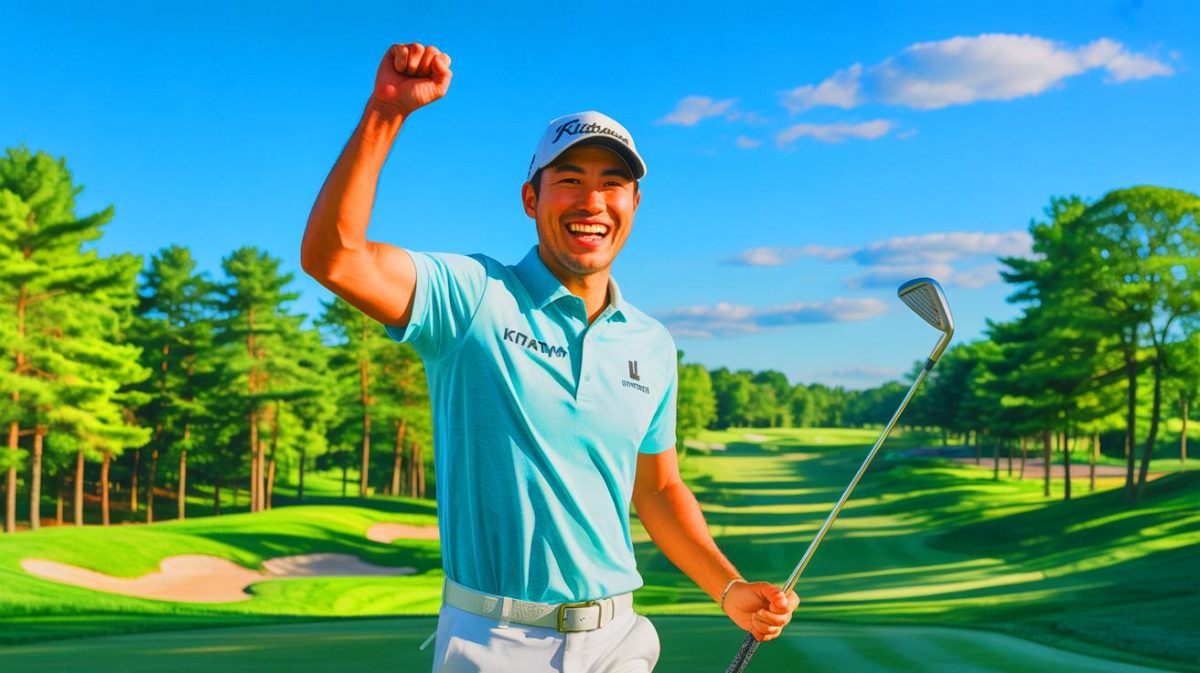 “He Did the Impossible”: Kurt Kitayama’s Stunning 3M Open Victory Leaves Rivals in Awe as He Claims Second PGA Tour Win Illustration of Kurt Kitayama celebrating his victory at the 3M Open, generated by artificial intelligence.