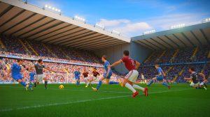 Illustration of the dynamic shifts and strategic maneuvers in the Scottish Premiership football league.