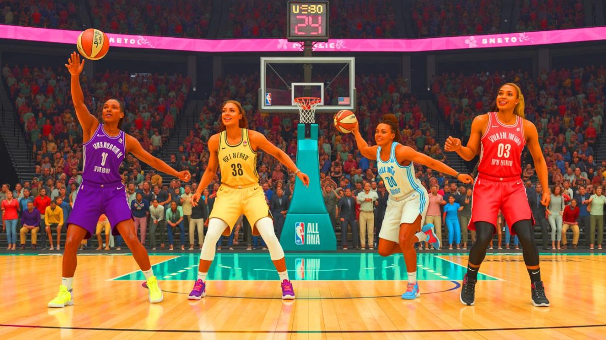 “Unbelievable Energy!”: These 2025 WNBA All-Star Weekend Live Updates and Results Will Leave Fans Stunned and Thrilled! Illustration of the WNBA All-Star Weekend festivities in Indianapolis, featuring players in action, created by artificial intelligence.