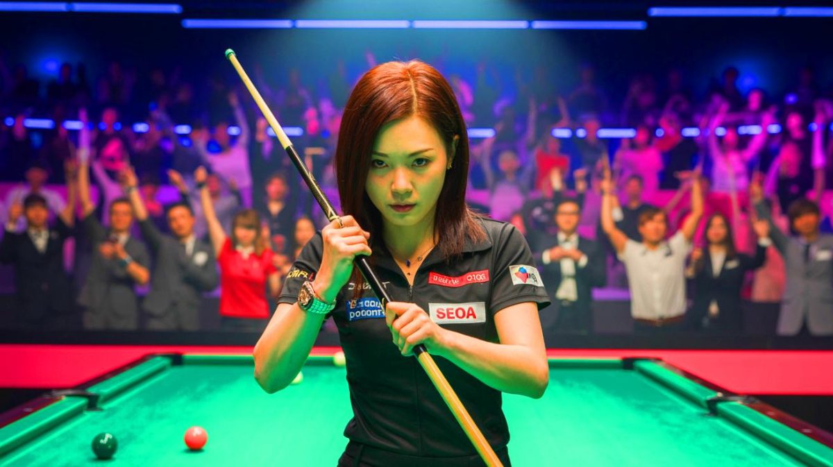 “Unbelievable Upset!”: Seo Seoa Stuns Pool World as She Topples Former Champion Albin Ouschan in Epic Showdown at World Championship Illustration of Seo Seoa celebrating her victory over Albin Ouschan at the World Pool Championship.