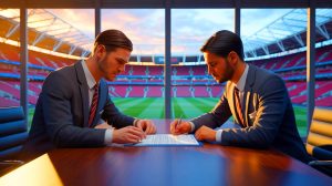 Illustration of Arsenal's pursuit of Eberechi Eze amidst the Premier League transfer frenzy.