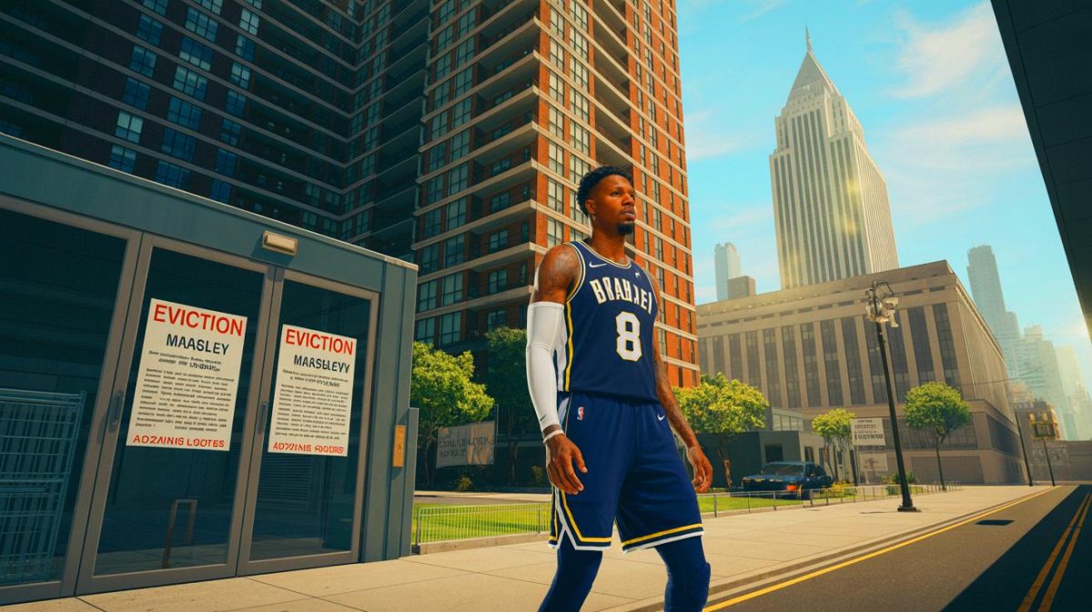 “Tenfold Gamble Leads to Ruin”: Malik Beasley Evicted Amid Shocking Probe, Sparking Nationwide Controversy Over Athlete Conduct Illustration of Malik Beasley facing legal and financial challenges amidst a federal gambling investigation.