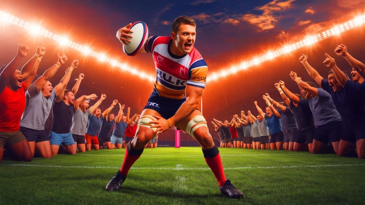 Illustration of Mikey Lewis signing a new five-year contract with Hull KR.