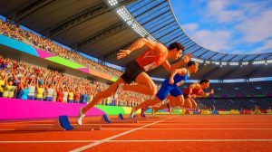 Illustration of athletes competing at the World Athletics Championships in Tokyo.