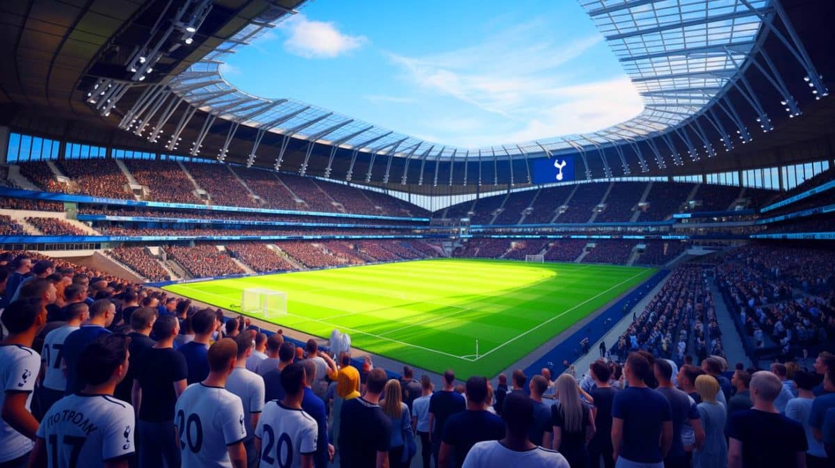 Tottenham Takeover Explodes As US Consortium Makes $4.5 Billion Move That Terrifies Every Soccer Fan Worldwide Illustration of Tottenham Hotspur's stadium, potentially undergoing changes due to a U.S. consortium's takeover bid.