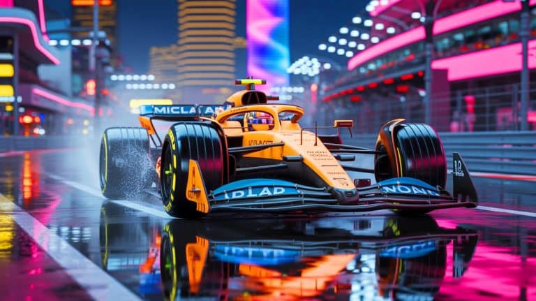 Lando Norris Takes Stunning Wet-Weather Pole in Las Vegas, Leaving Max Verstappen Behind as Hamilton Struggles